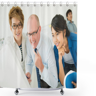 Personality  Students With Teacher Shower Curtains