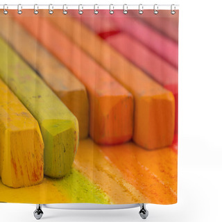 Personality  Artistic Crayons Shower Curtains