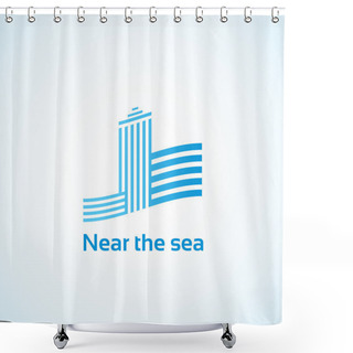 Personality  Property By The Sea. Shower Curtains