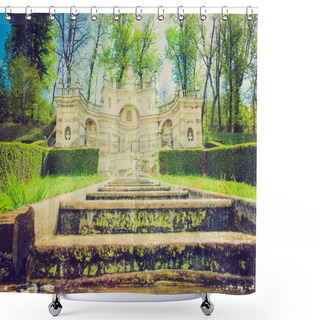 Personality  Retro Look Villa Della Regina, Turin Shower Curtains