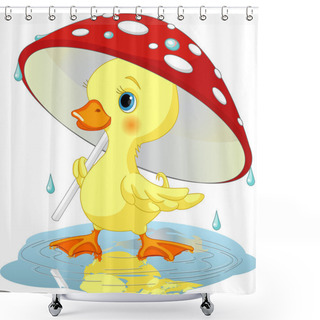 Personality  Duck Under Rain Shower Curtains