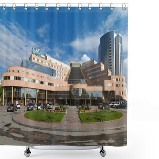 Personality  World Trade Center And Atrium Palas Hotel, Yekaterinburg Shower Curtains