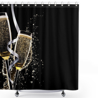 Personality  Champagne Shower Curtains