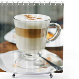 Personality  Layered Cappuccino Shower Curtains