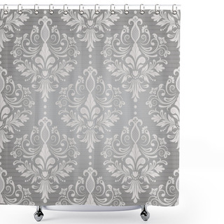 Personality  Damask Seamless Vector Pattern Shower Curtains