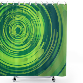 Personality  Modern Covers Design Composition With Color Gradients Circles. 3d Rendering Shower Curtains