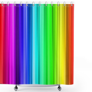Personality  Bright Stripes Colorful Pattern Shower Curtains