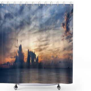 Personality  Seascape Asia Panorama 01 Shower Curtains
