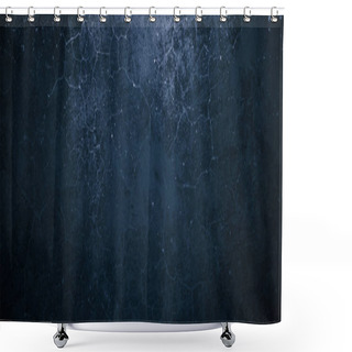 Personality  Navy Blue Cement Background. Old Dark Blue Background. Blue Wall Texture Shower Curtains