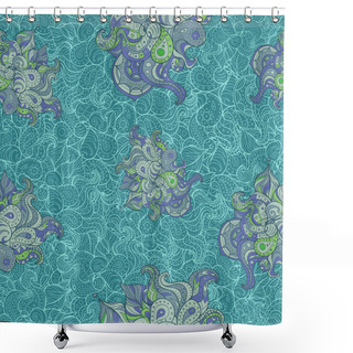 Personality  Vector Abstract Pattern Shower Curtains