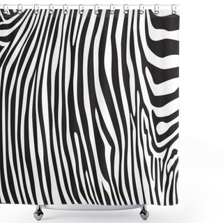 Personality  Zebra Stripes Pattern Shower Curtains
