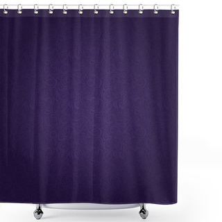 Personality  Purple Seamless Pattern Shower Curtains