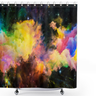 Personality  Nebula Abstraction Shower Curtains