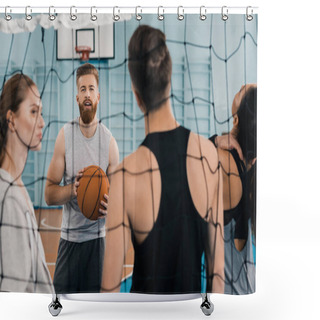 Personality  Sporty Young People Shower Curtains