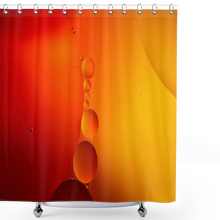 Personality  Creative Abstract Orange And Red Color Background From Mixed Water And Oil  Shower Curtains