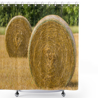 Personality  Hay Bales Shower Curtains