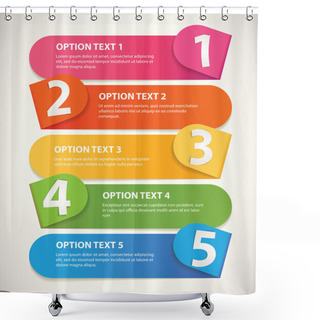 Personality  Infographic Template Shower Curtains