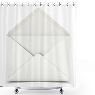 Personality  Blank   Open Envelope Shower Curtains