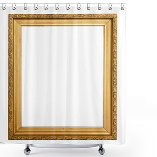 Personality  Classic Gold Frame Shower Curtains