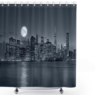 Personality   New York City At Night Shower Curtains