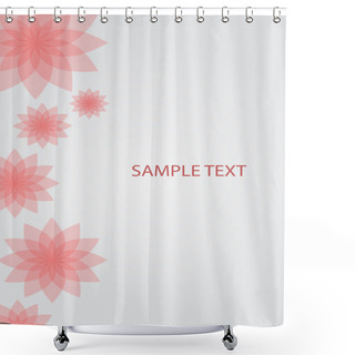 Personality  Vector Abstract Floral Background. Shower Curtains