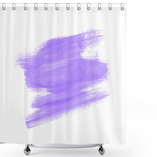 Personality  Vector Hand Painted Dry Brush Style Stain. Colorful Painted Stroke. Shower Curtains