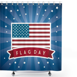 Personality  Flag Day Shower Curtains