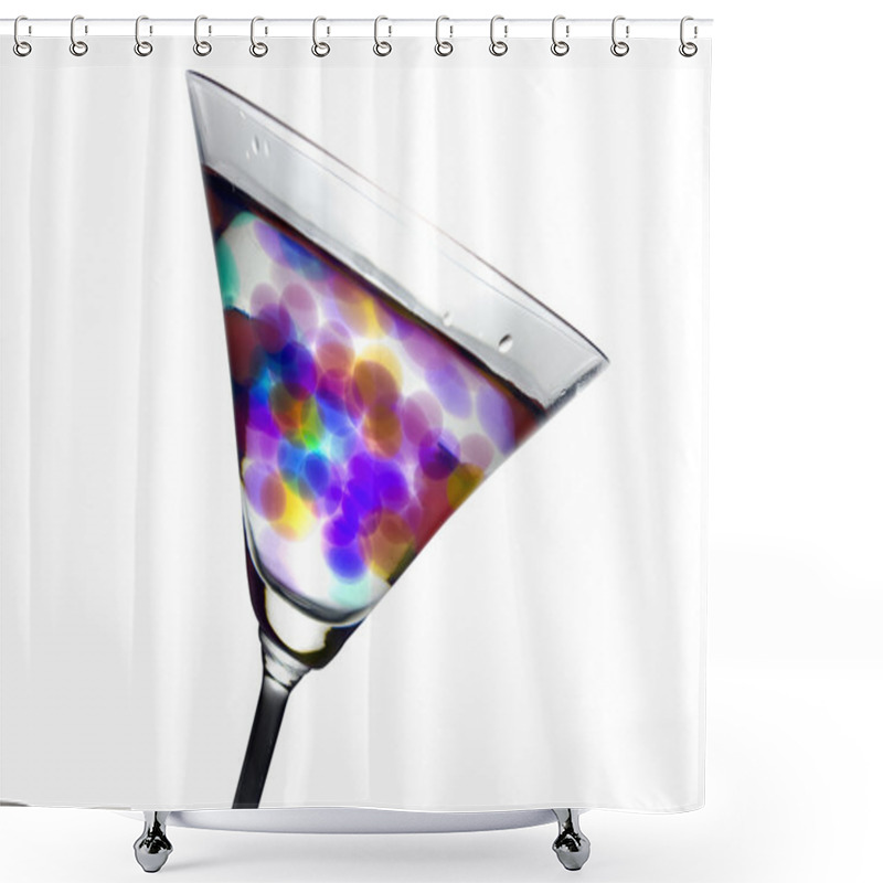 Personality  Martini Abstract Shower Curtains