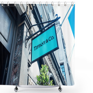Personality  Teaches Tiffany & Co Shop Shower Curtains