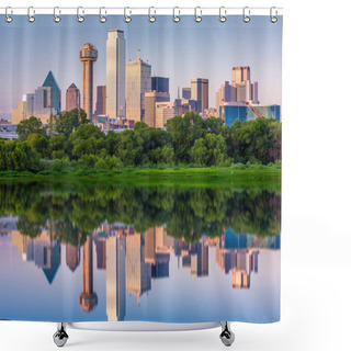 Personality  Dallas, Texas, USA Skyline Shower Curtains