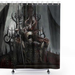 Personality  Dark King Shower Curtains