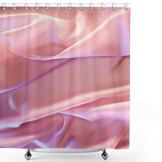 Personality  Beige And Pink Elegant Silk Fabric Background Shower Curtains