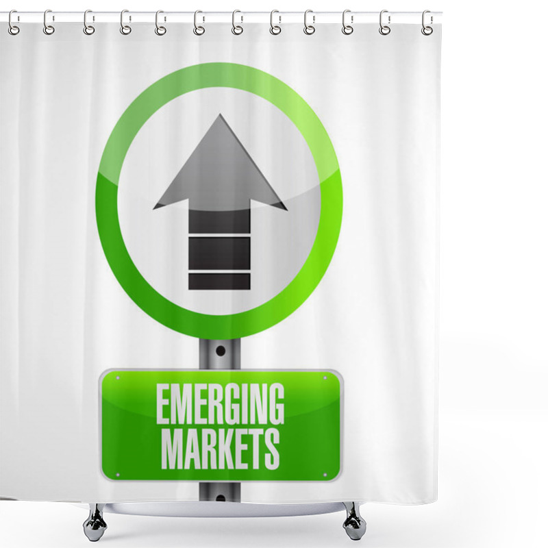 Personality  Emerging Markets Concept Illustration Design Graphic Shower Curtains