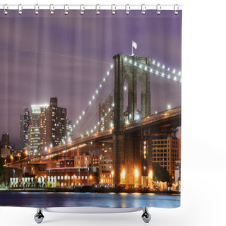 Personality  Brooklyn Bridge Shower Curtains