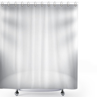 Personality  Illuminated Stage With Scenic Lights Vector Background Shower Curtains