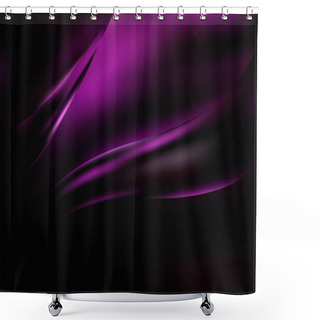 Personality  Cool Purple Background Graphic Shower Curtains