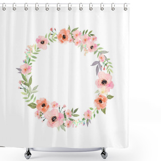 Personality  Vector Flowers Set. Elegant Floral Collection With Isolated Leav Shower Curtains