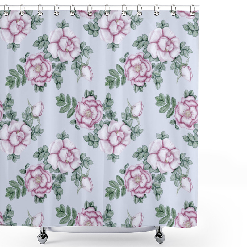 Personality  Hand-drawn Briar Seamless Pattern Shower Curtains