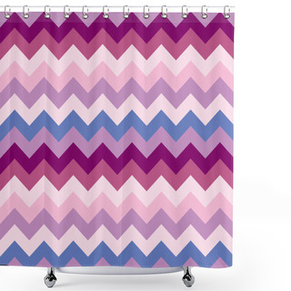 Personality  Seamless Chevron Pattern (vector) Shower Curtains