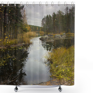 Personality  Autumn Landscape, Russia Shower Curtains