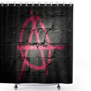 Personality  Punk Letter A Shower Curtains