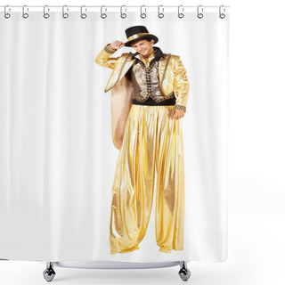 Personality  Boy On Stilts Shower Curtains