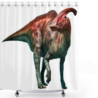 Personality  Parasaurolophus Walkeri Standing 3D Illustration Shower Curtains