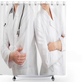 Personality  Physicians In Uniforms, Isolated Shower Curtains