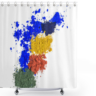 Personality  Color Pigments Shower Curtains