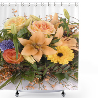 Personality  Bunch Of Flowers Shower Curtains