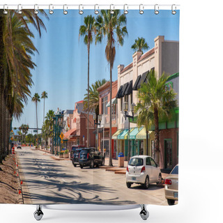 Personality  Photo Of Shops At Daytona Beach FL USA Shower Curtains