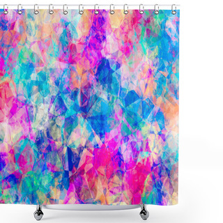 Personality  Abstract Coloured Jewel Background Shower Curtains