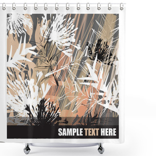 Personality  Camouflage Flower Shower Curtains
