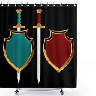 Personality  Ancient Weapon. Shower Curtains